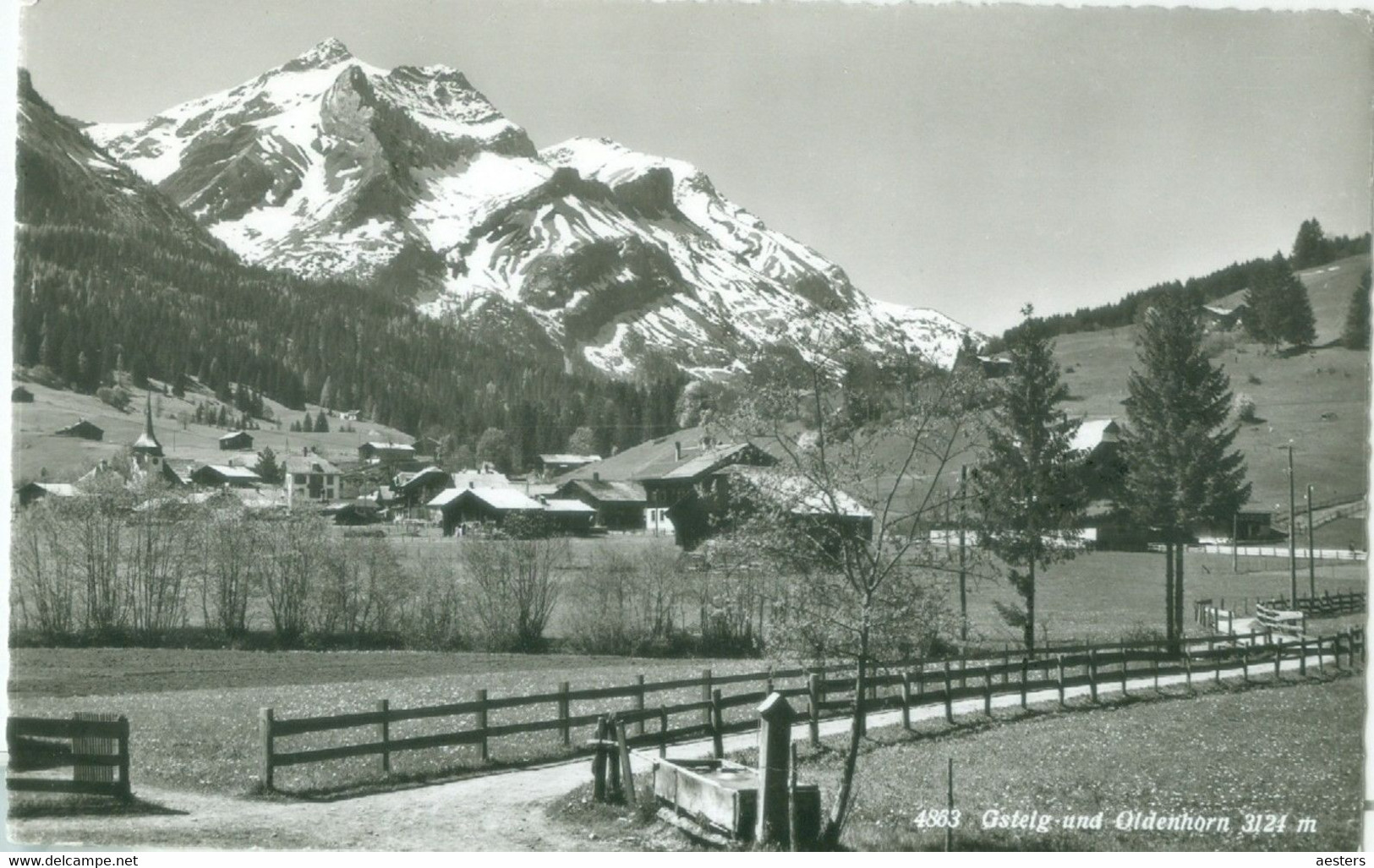 Gsteig Und Oldenhorn 1970 - Gelaufen. (Marcel Rouge - Lausanne) - Gsteig Bei Gstaad