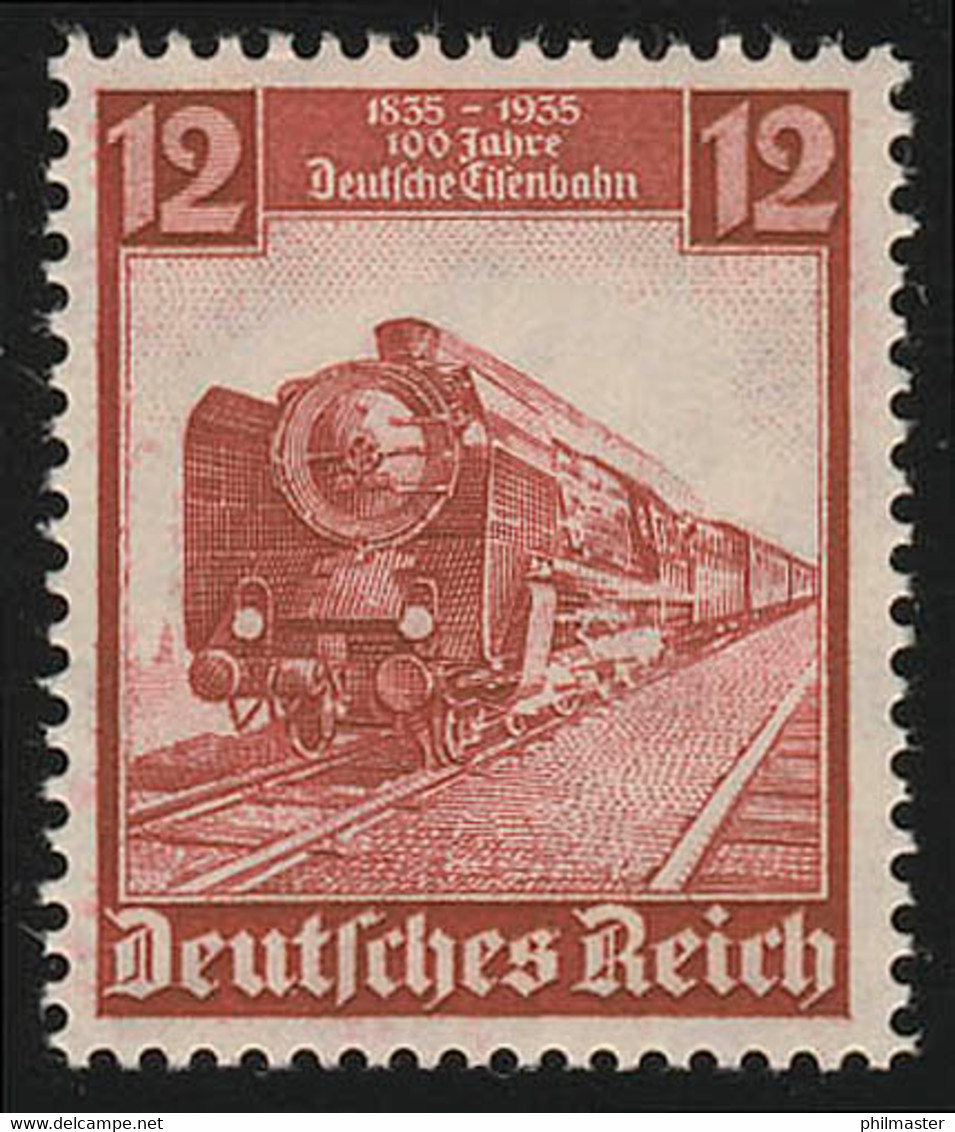 581 Deutsche Eisenbahn 12 Pf - Schnellzug 1935, Postfrisch ** - Other & Unclassified