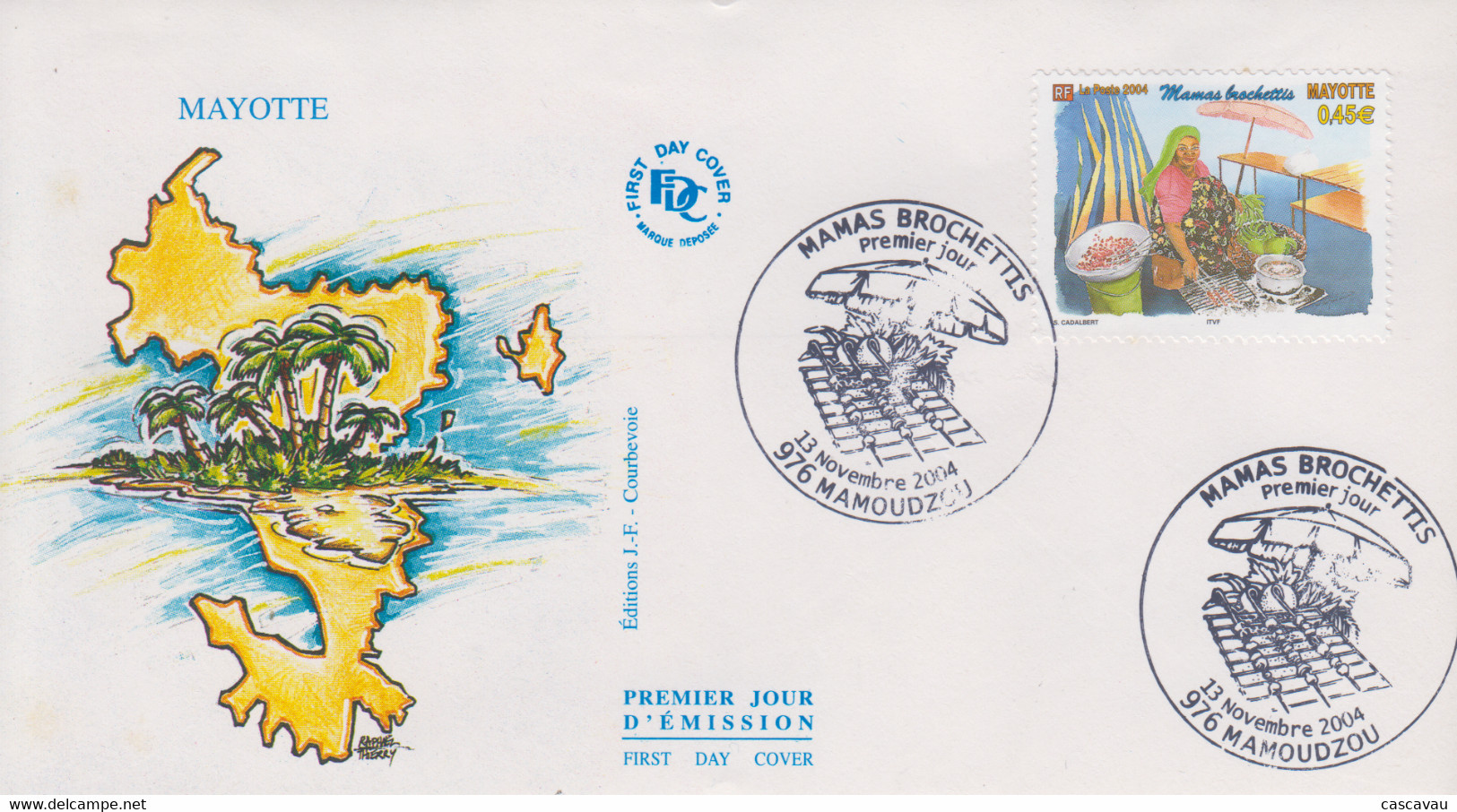 Enveloppe  FDC  1er  Jour    MAYOTTE    Mamas  Brochettis    2004 - Other & Unclassified