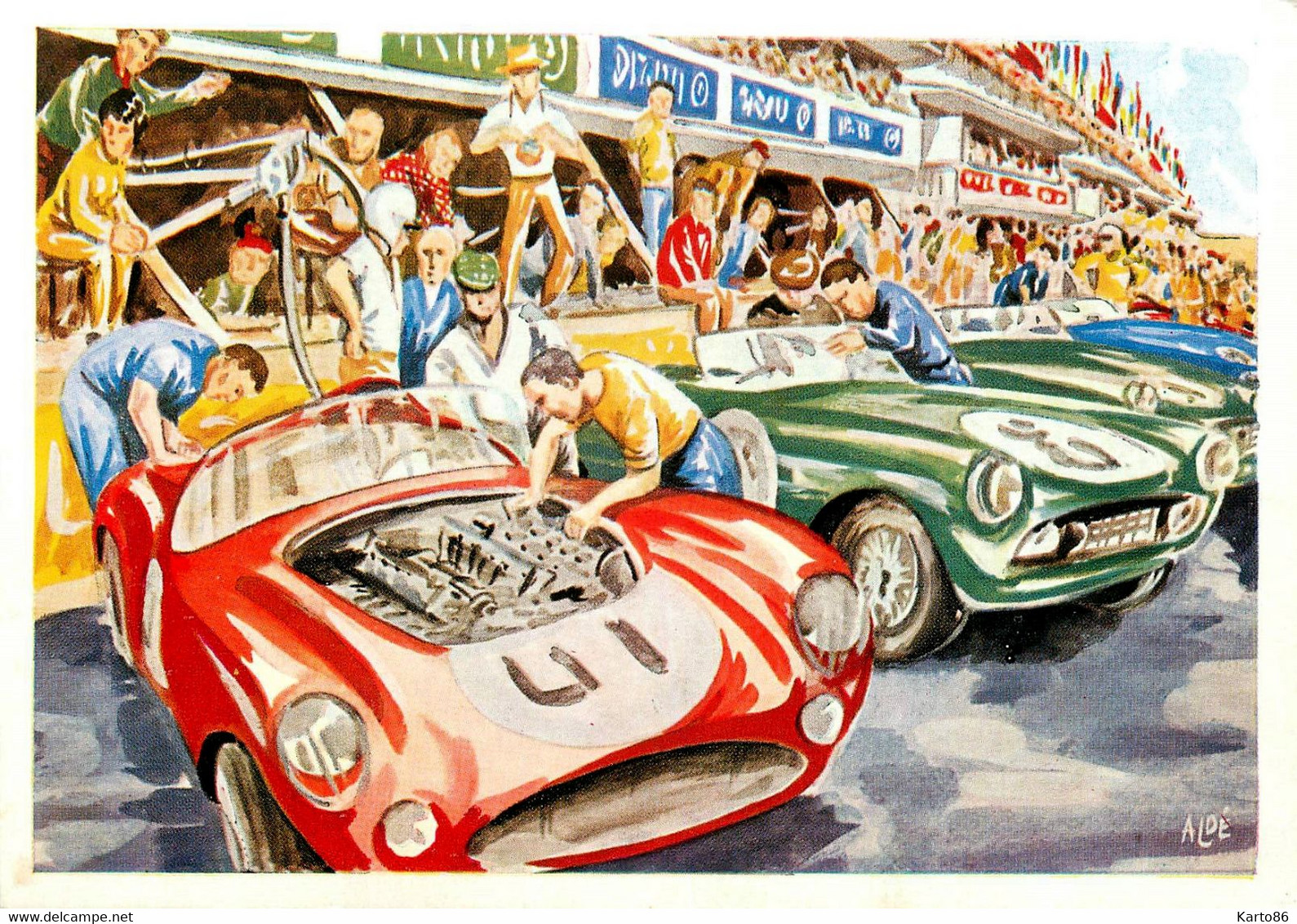 24H Du Mans * CP Illustrateur * Circuit Automobiles * Course Voitures Pilotes Automobile 24 Heures - Le Mans