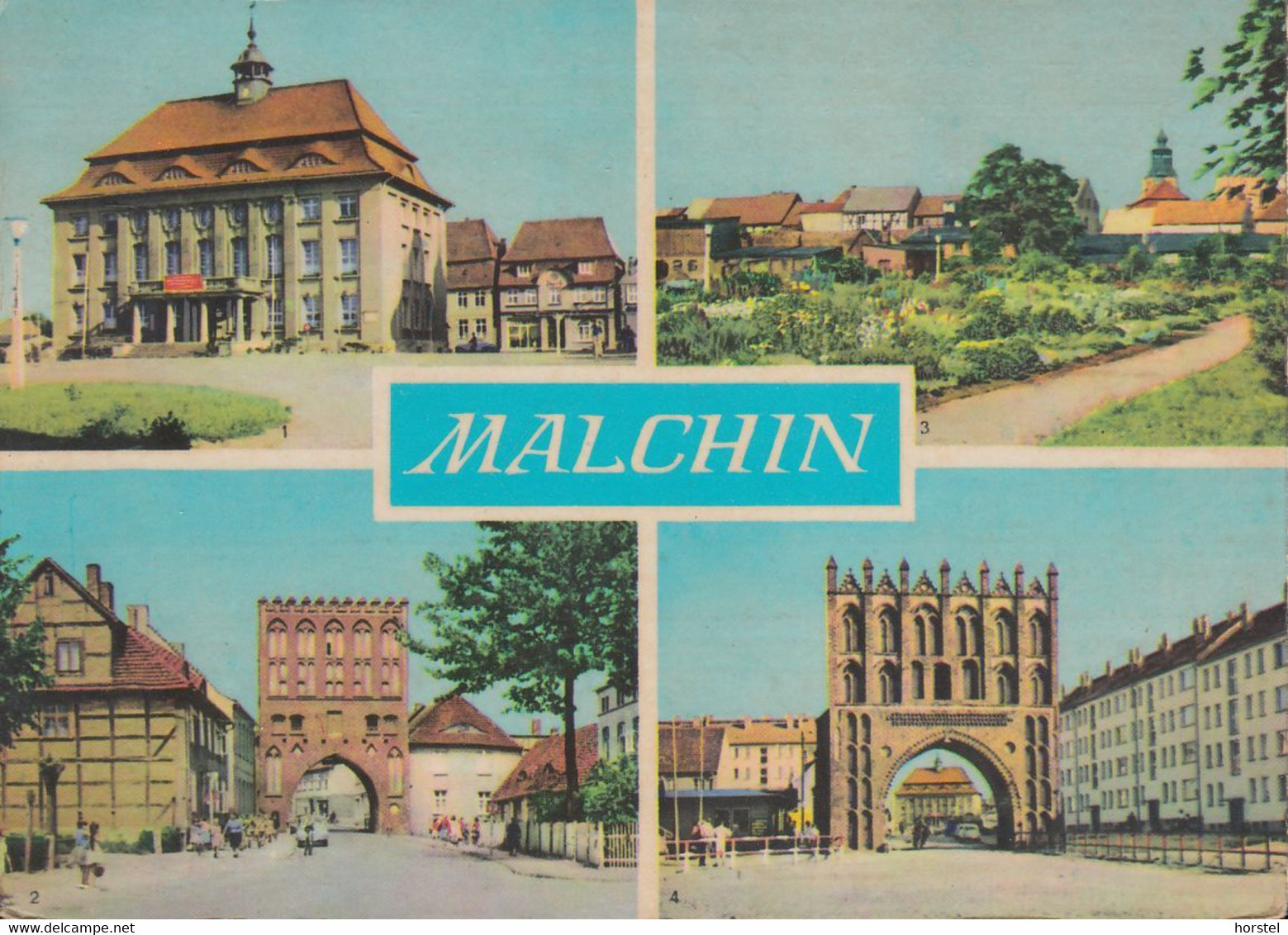 D-17139 Malchin - Alte Ansichten - Rathaus - Kulturpark - Steintor - Stamp - Teterow