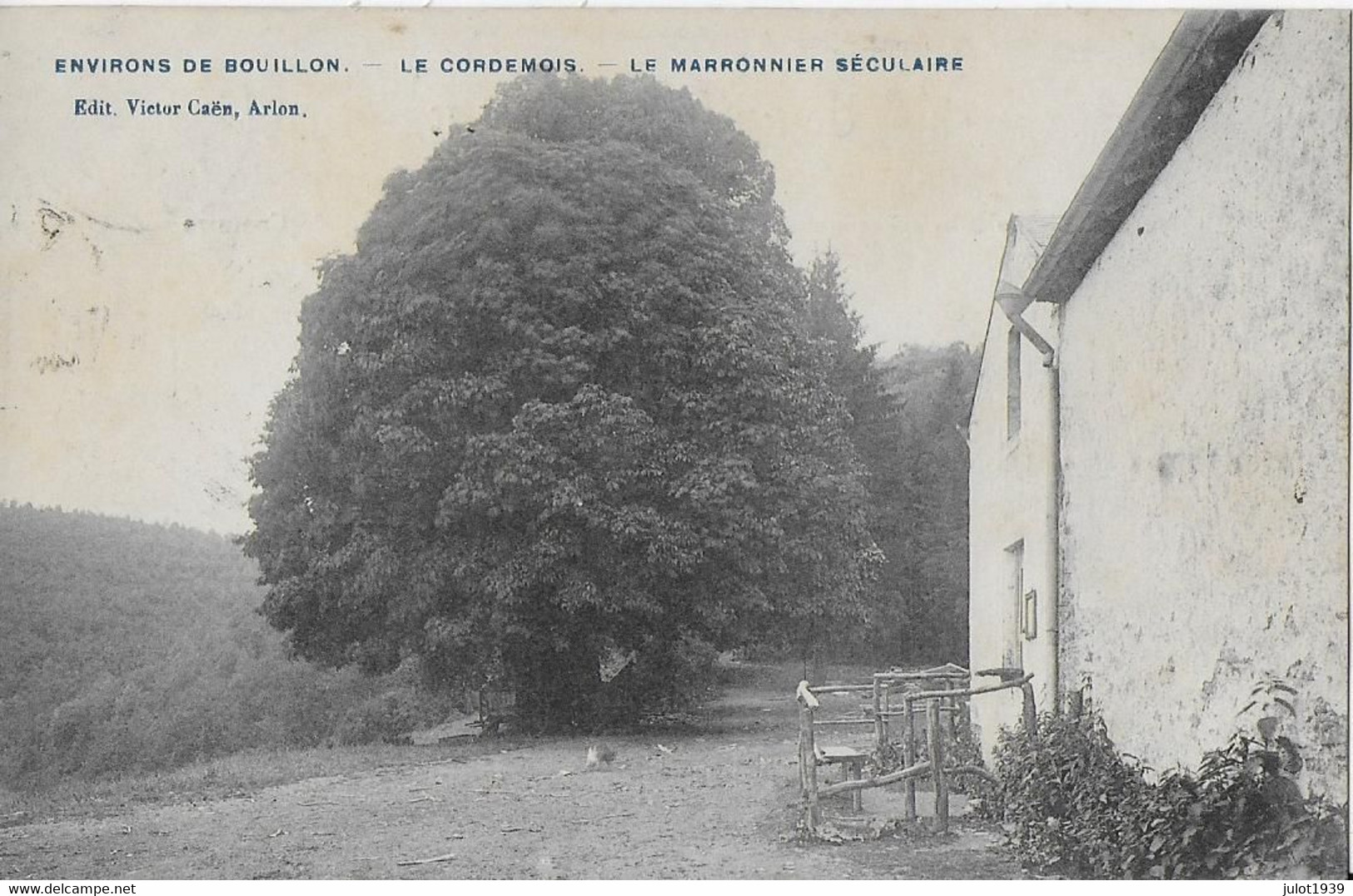 BOUILLON ..-- CORDEMOIS ..-- Marronnier 5 X Séculaire . 1909 Vers AMPSIN ( Mr LEGROS )  . Voir Verso . - Bouillon