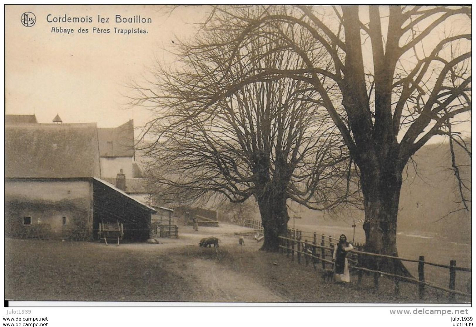 BOUILLON ..-- CORDEMOIS ..--  Abbaye . Père Trappiste . Cochons . - Bouillon