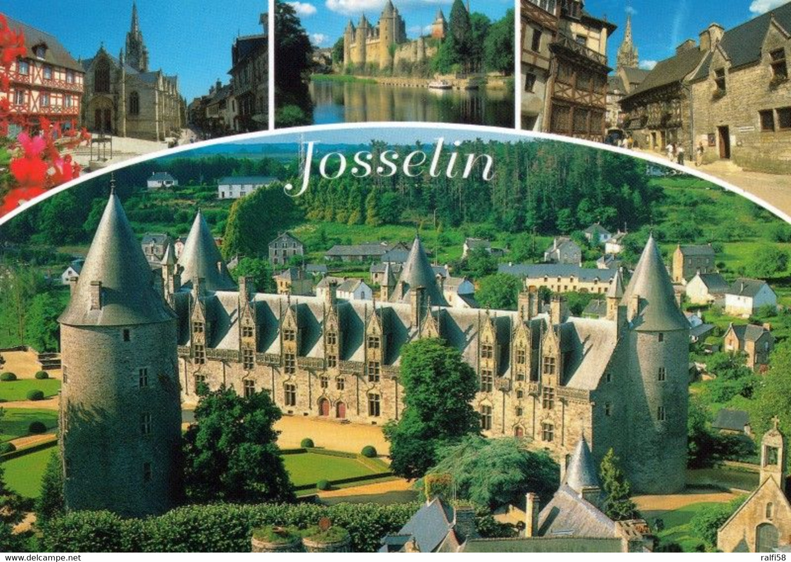 3 AK Frankreich * Château De Josselin - Loggia De Saint-Martin Und Die Historische Altstadt Von Josselin * - Josselin