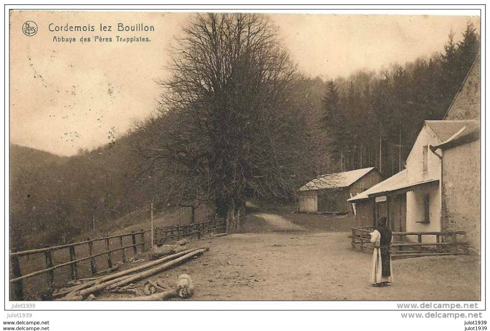 BOUILLON ..-- CORDEMOIS ..-- Abbaye Des Pères Trappistes . 1912 Vers LIEGE ( Mr J. DEMARTEAU ) . Voir Verso . - Bouillon