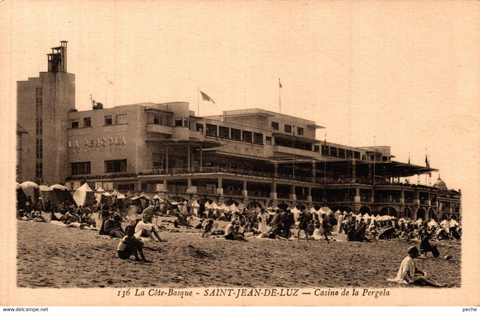 N°95141 -cpa Saint Jean De Luz -casino De La Pergola- - Casino'