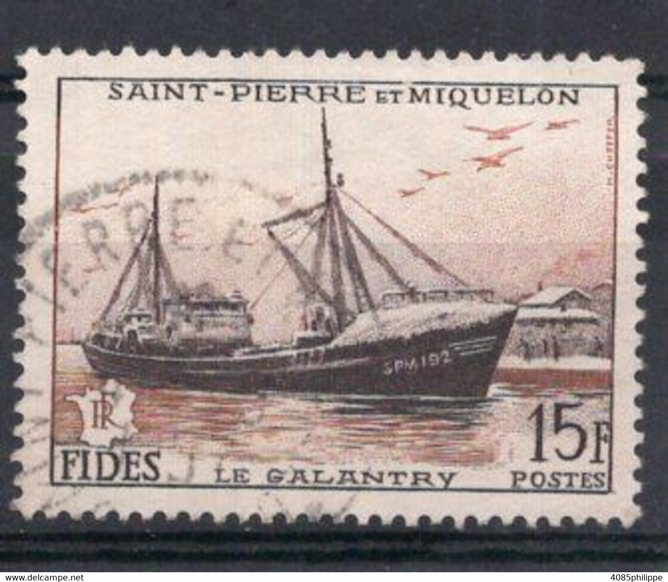 Saint PIERRE & MIQUELON Timbre Poste N°352 Oblitéré TB Cote 4.50€ - Used Stamps