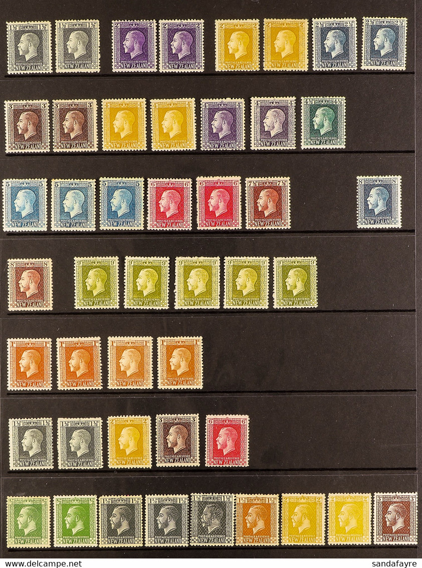 1915-26 FINE MINT COLLECTION Incl. 1915-30 Recess Set To 1s (x4) With Most Perf Types, Plus Wmk Sideways Set, 1915-33 Ty - Sonstige & Ohne Zuordnung