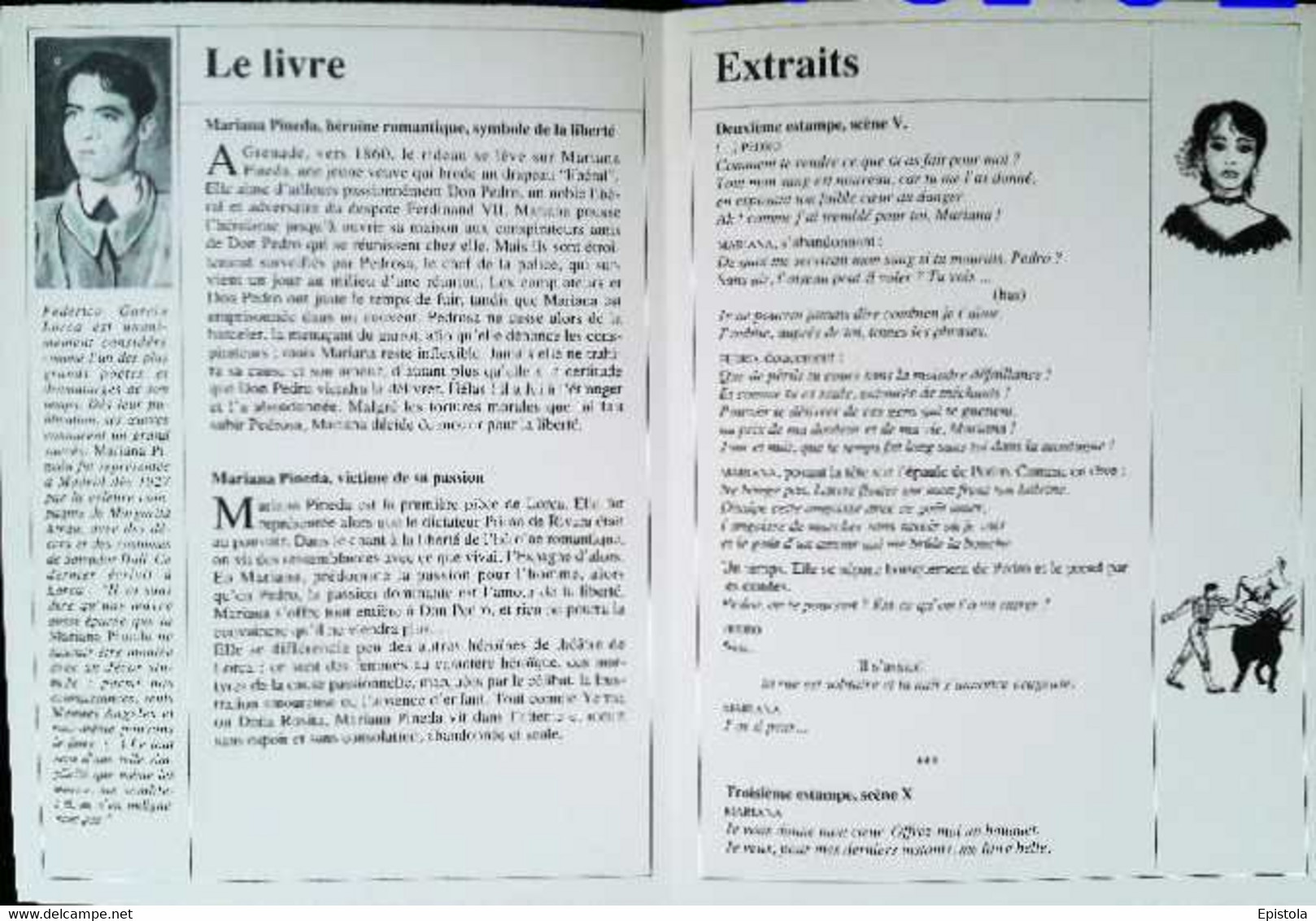 ►   Fiche   Litterature   Federico Garcia Lorca Mariana Pineda   Espagnole à L'éventail A Von Jawlensky - Learning Cards