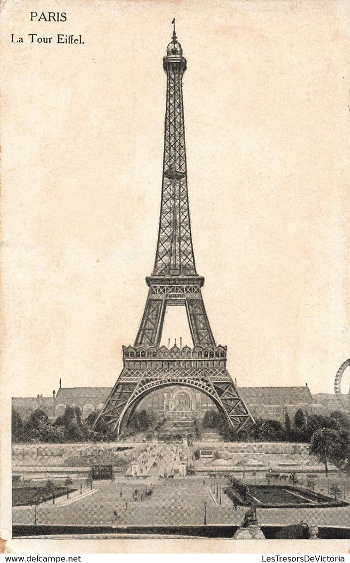 CPA Paris - La Tour Eiffel - Franchise Militaire - Cachet Trésors Et Postes 1918 - Envoyé à Alger - Altri & Non Classificati