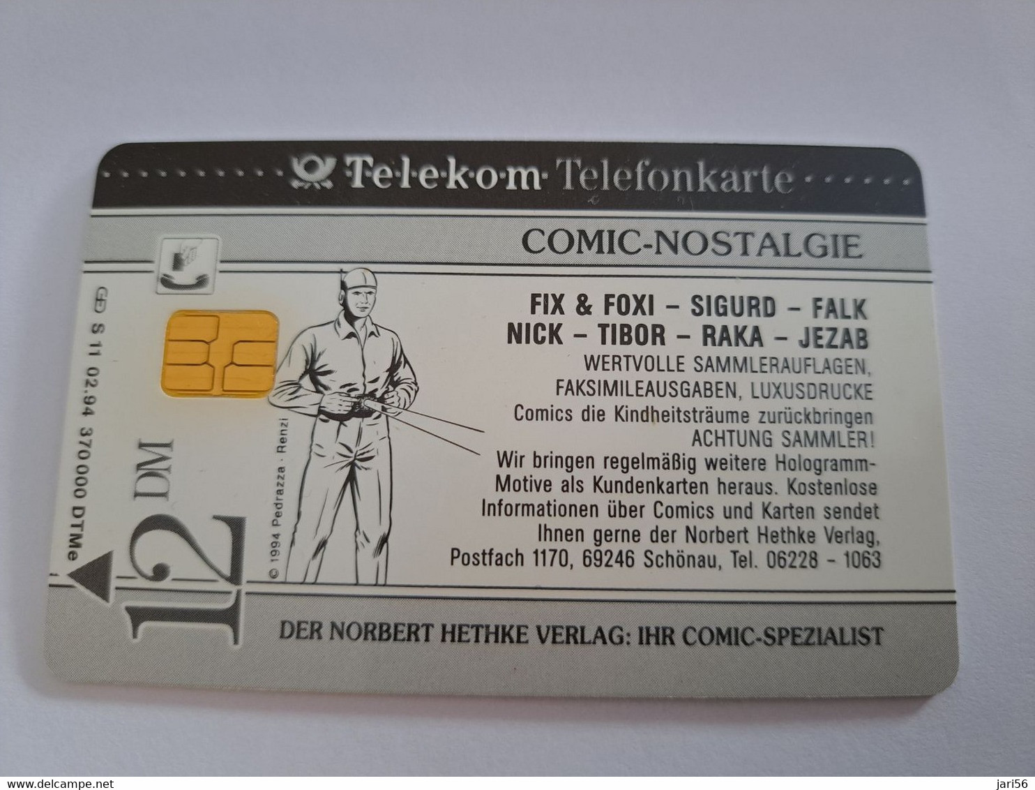 DUITSLAND/ GERMANY  CHIPCARD /COMIC/MARVEL SUPERHEROES /FULGOR  / 12DM / 3D SILVER  CARD / S11 MINT  CARD     **10651** - S-Series: Schalterserie Mit Fremdfirmenreklame