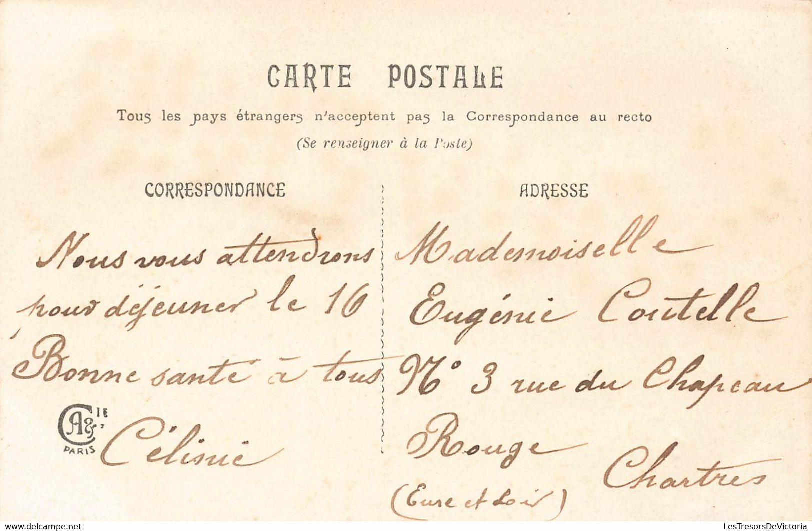 Jolie CPA Souvenir De Chazay - Oblitration Ambulant De Paris à Nogent Le Rotrou - 1907 - Autres & Non Classés