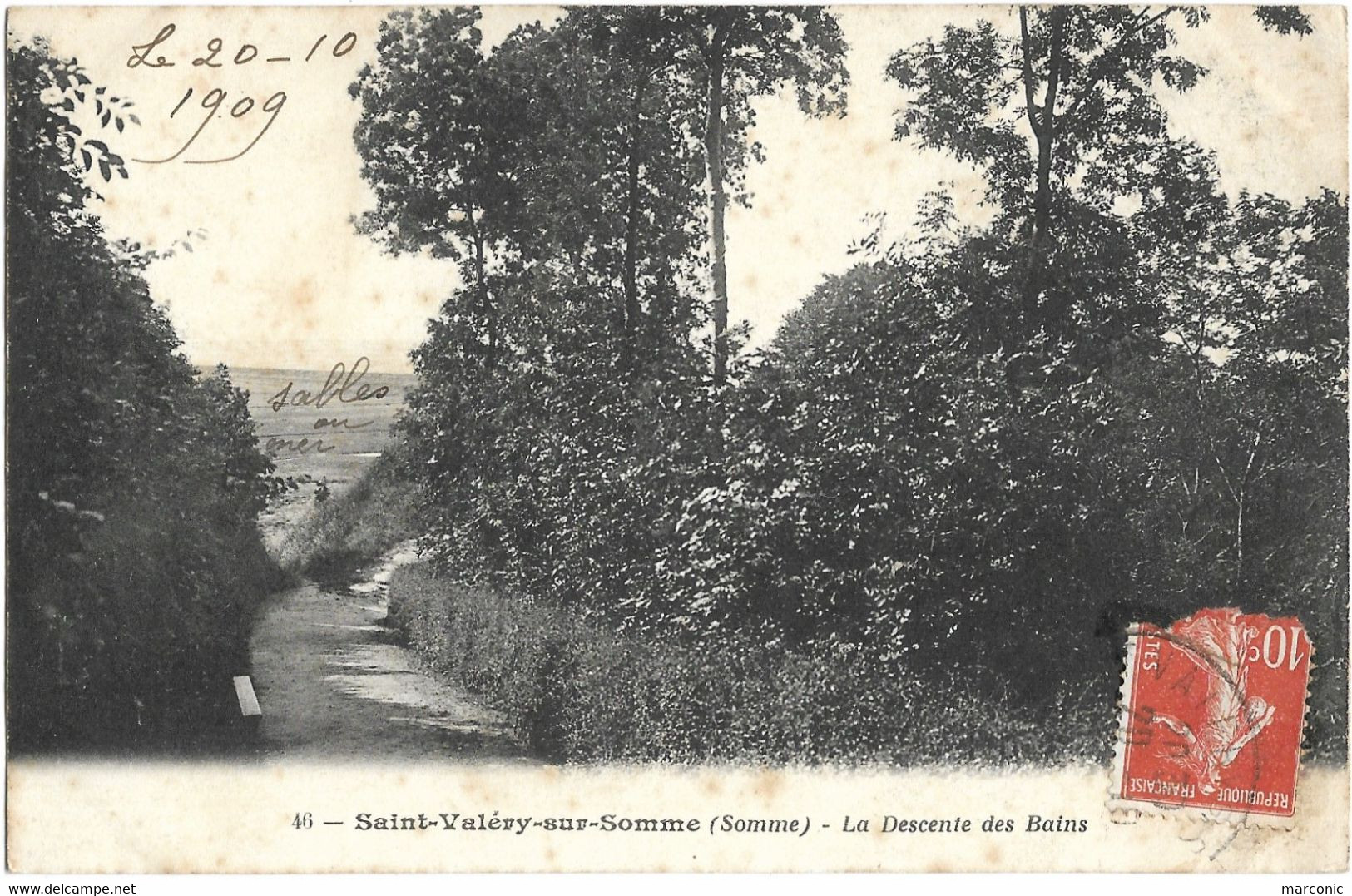 80 - SAINT VALERY Sur SOMME -  La Descente Des Bains - Saint Valery Sur Somme