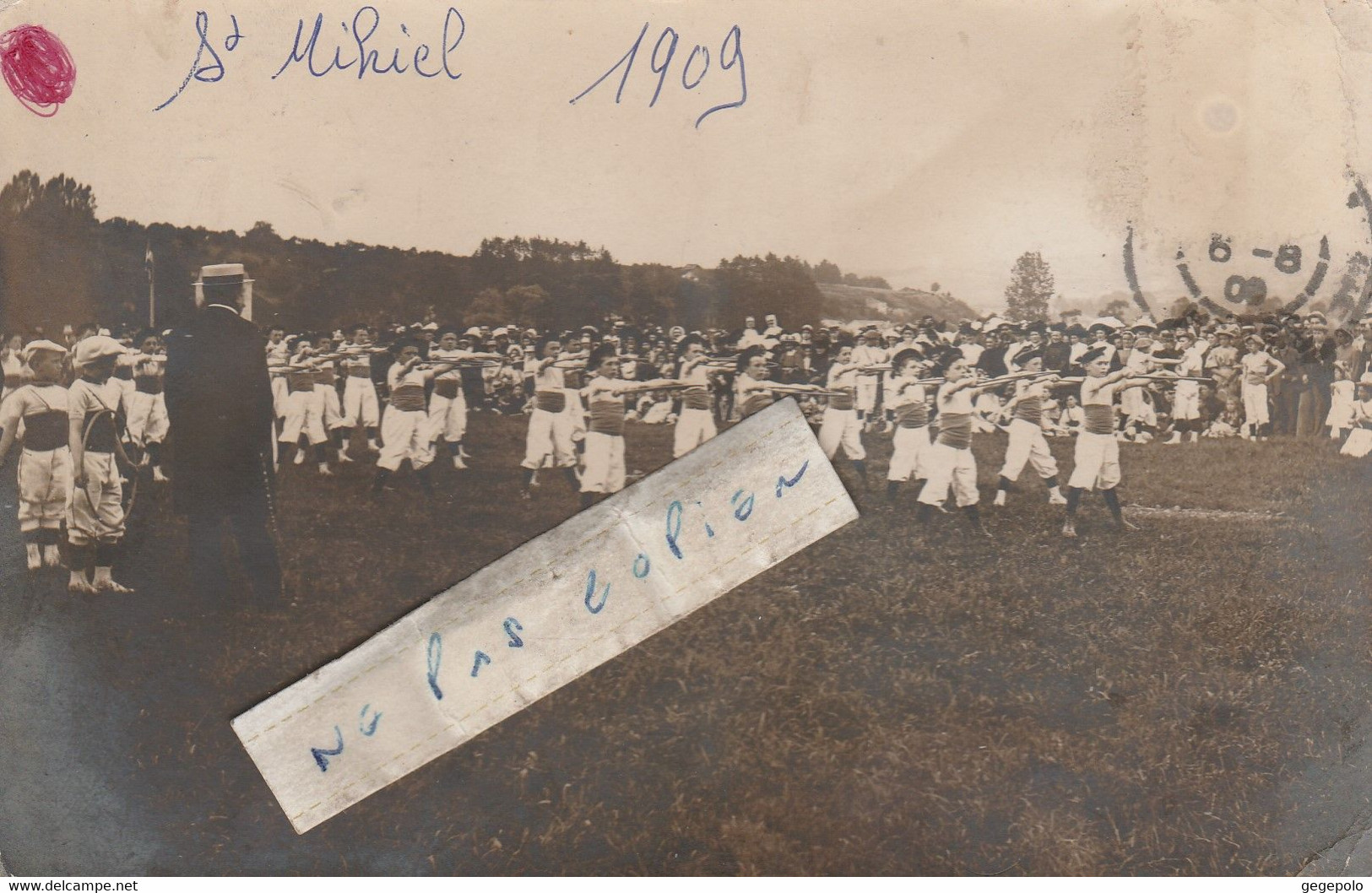 SAINT MIHIEL - La Société De Gymnastique En 1909     ( Carte Photo ) - Saint Mihiel