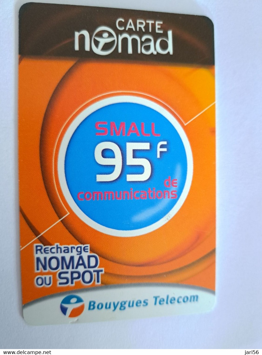 FRANCE/FRANKRIJK  NOMAD CARTE  SMALL NOMAD OU SPOT    95FR  PREPAID  USED    ** 10657** - Prepaid: Mobicartes