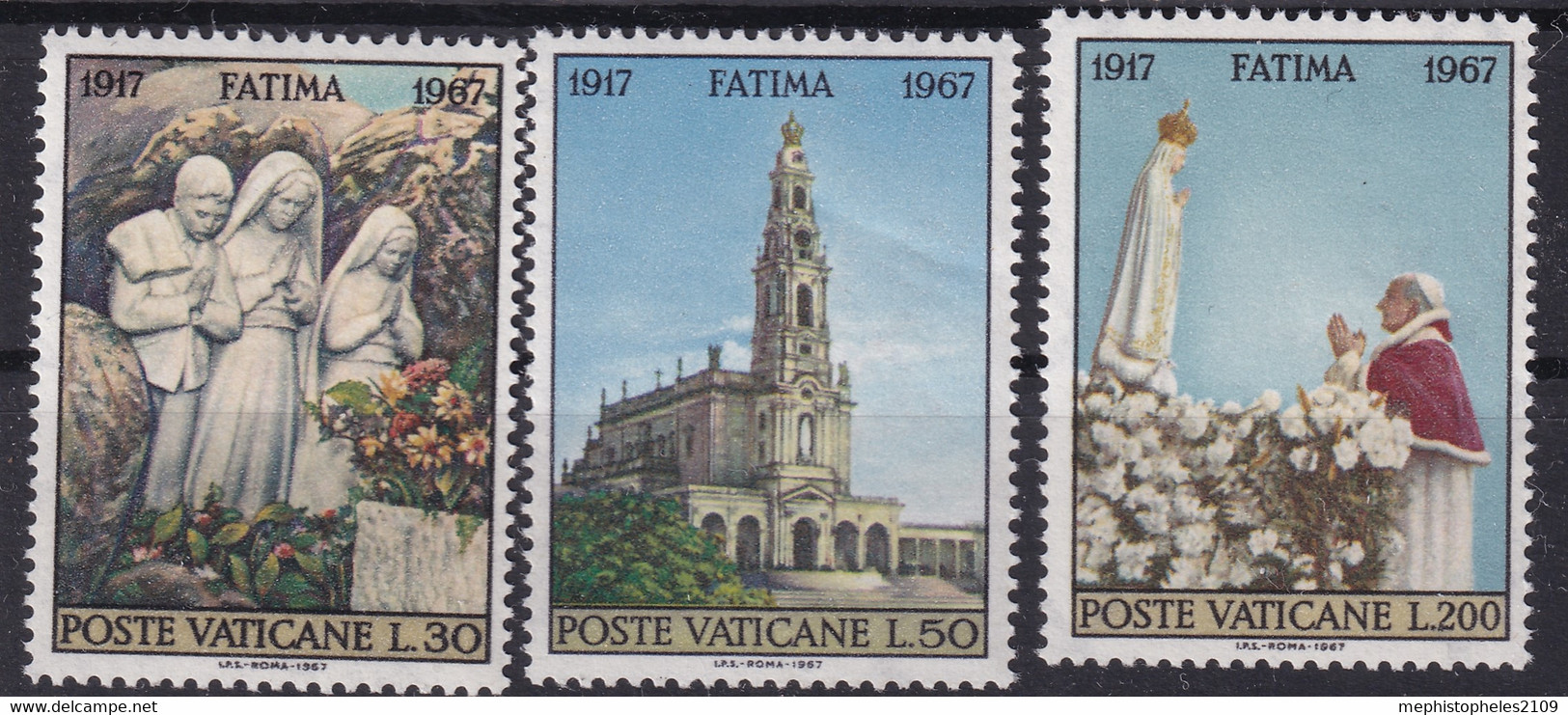 VATICANE 1967 - MNH - Mi 528-530 - Unused Stamps