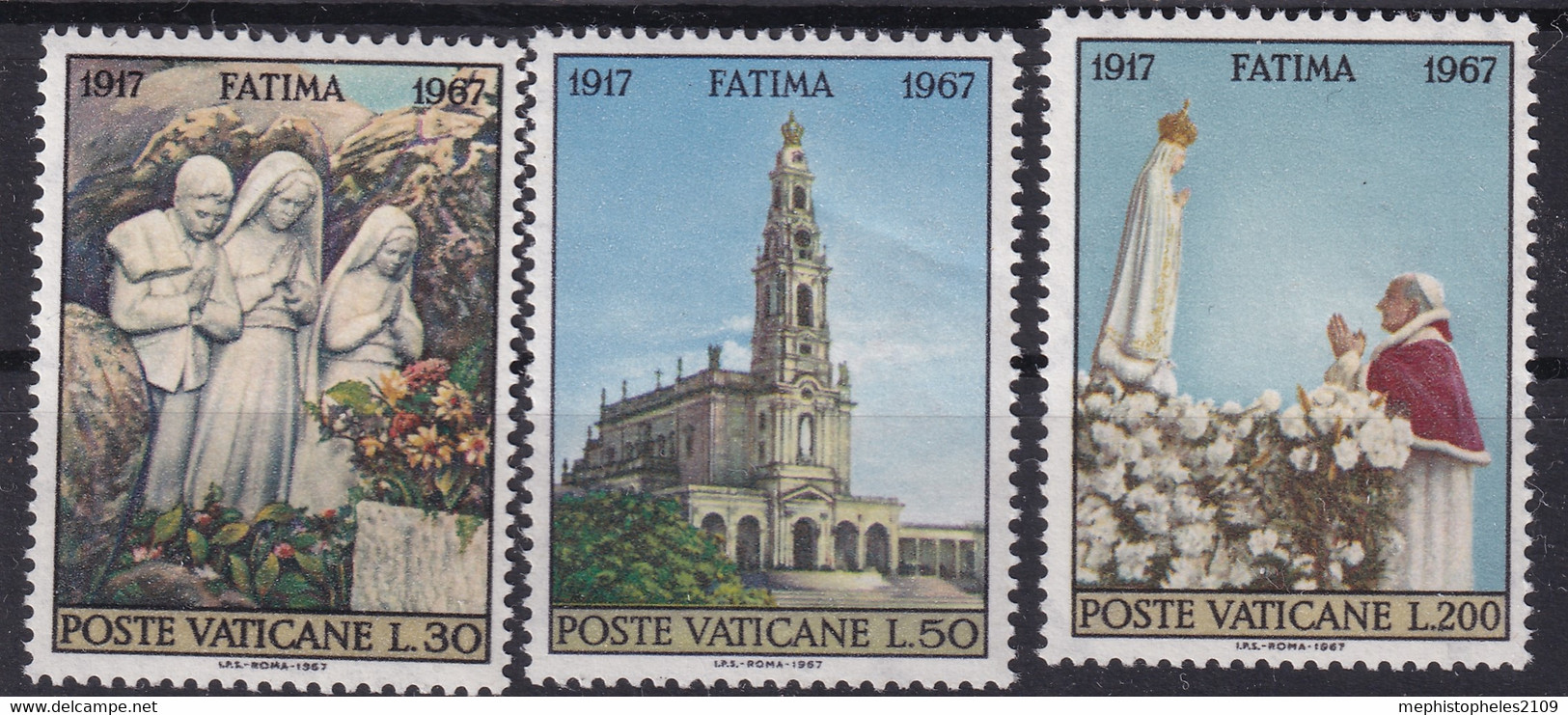 VATICANE 1967 - MNH - Mi 528-530 - Neufs