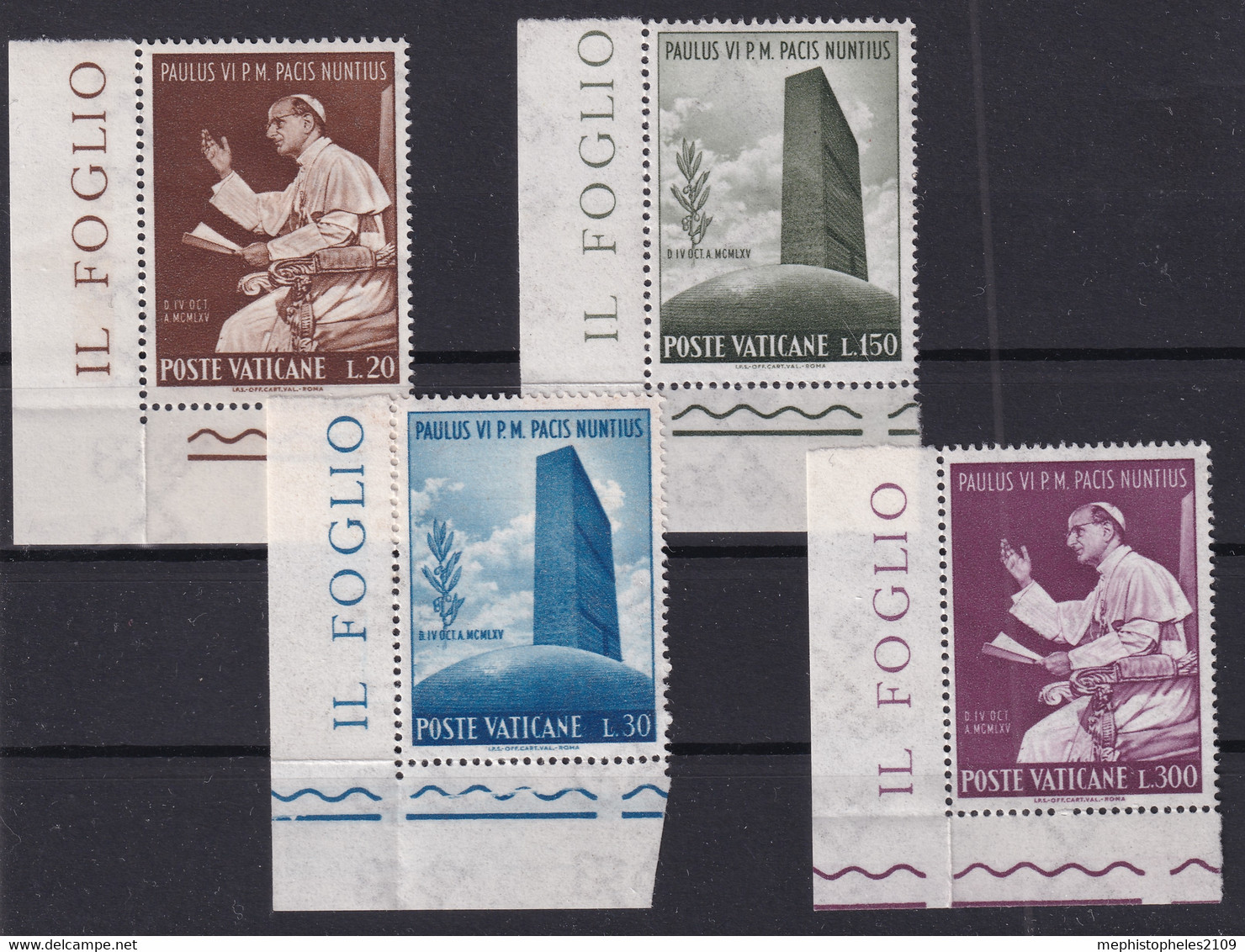 VATICANE 1965 - MNH - Mi 483-486 - Neufs