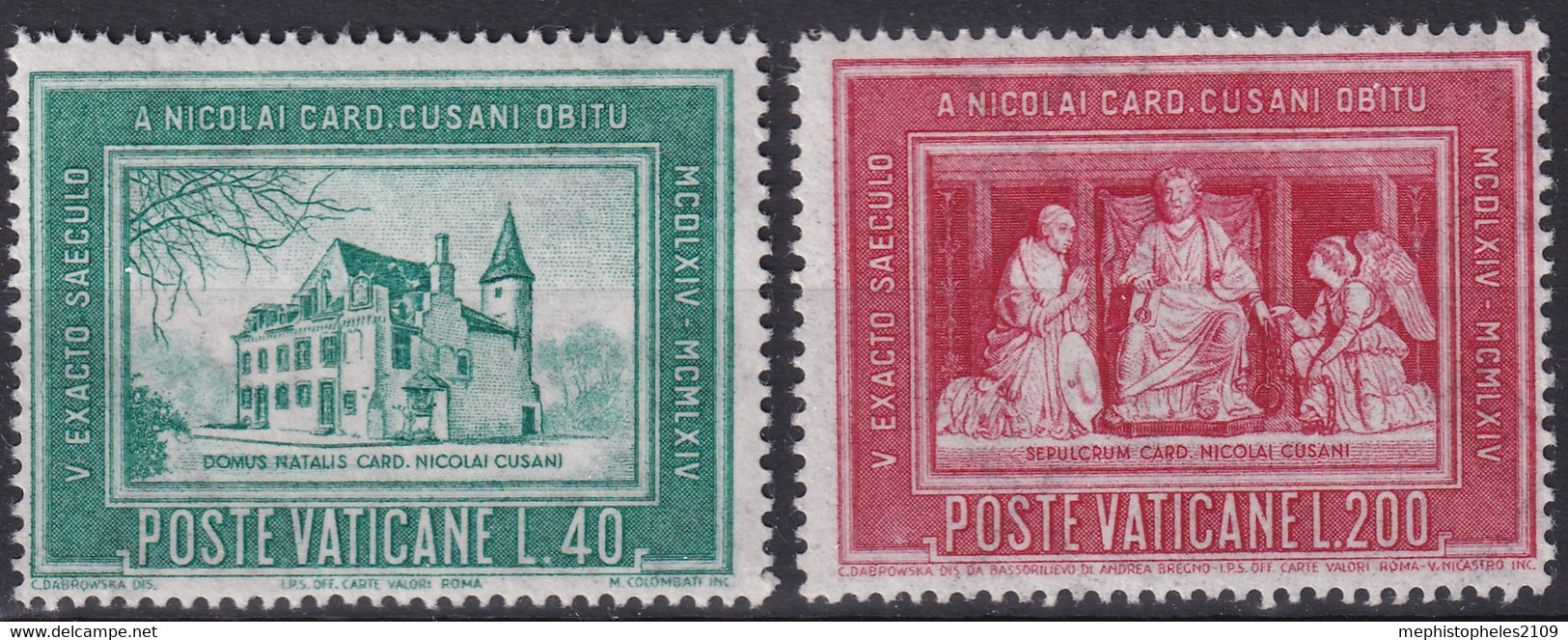 VATICANE 1964 - MNH - Mi 462-463 - Unused Stamps