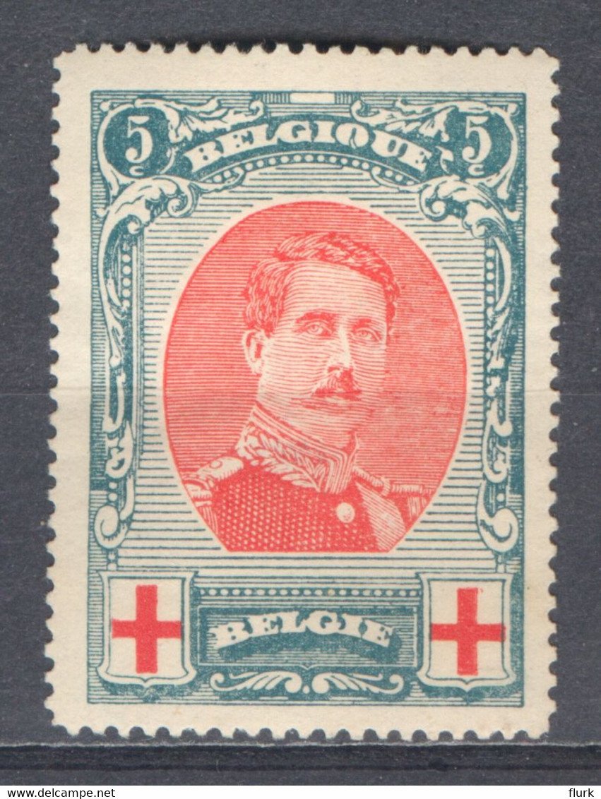 België Nr 132-V4 X Cote €27,50 (2 Scans) - 1901-1930