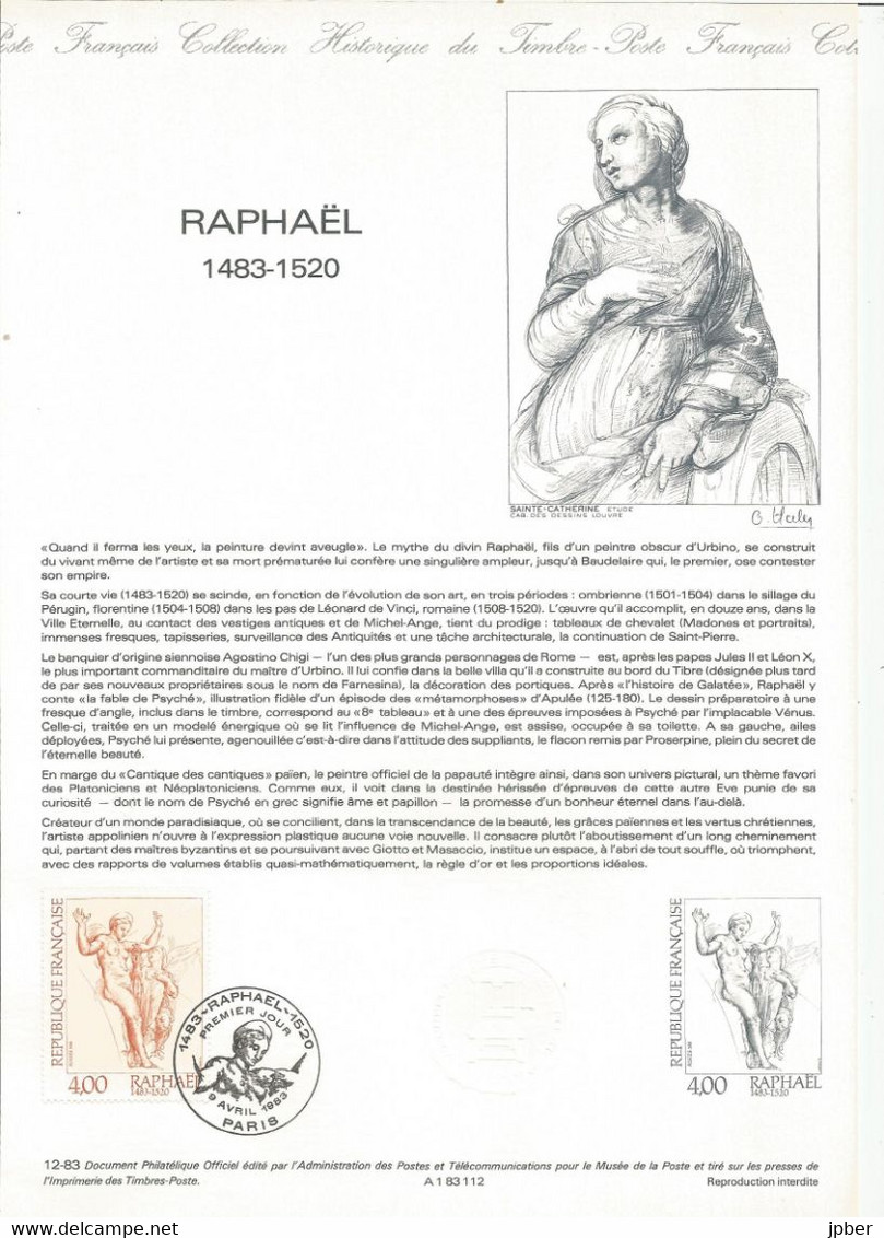 France - Documents Officiels - Année 1983 Complète - 38 Pages Papier Vélin - Documents De La Poste