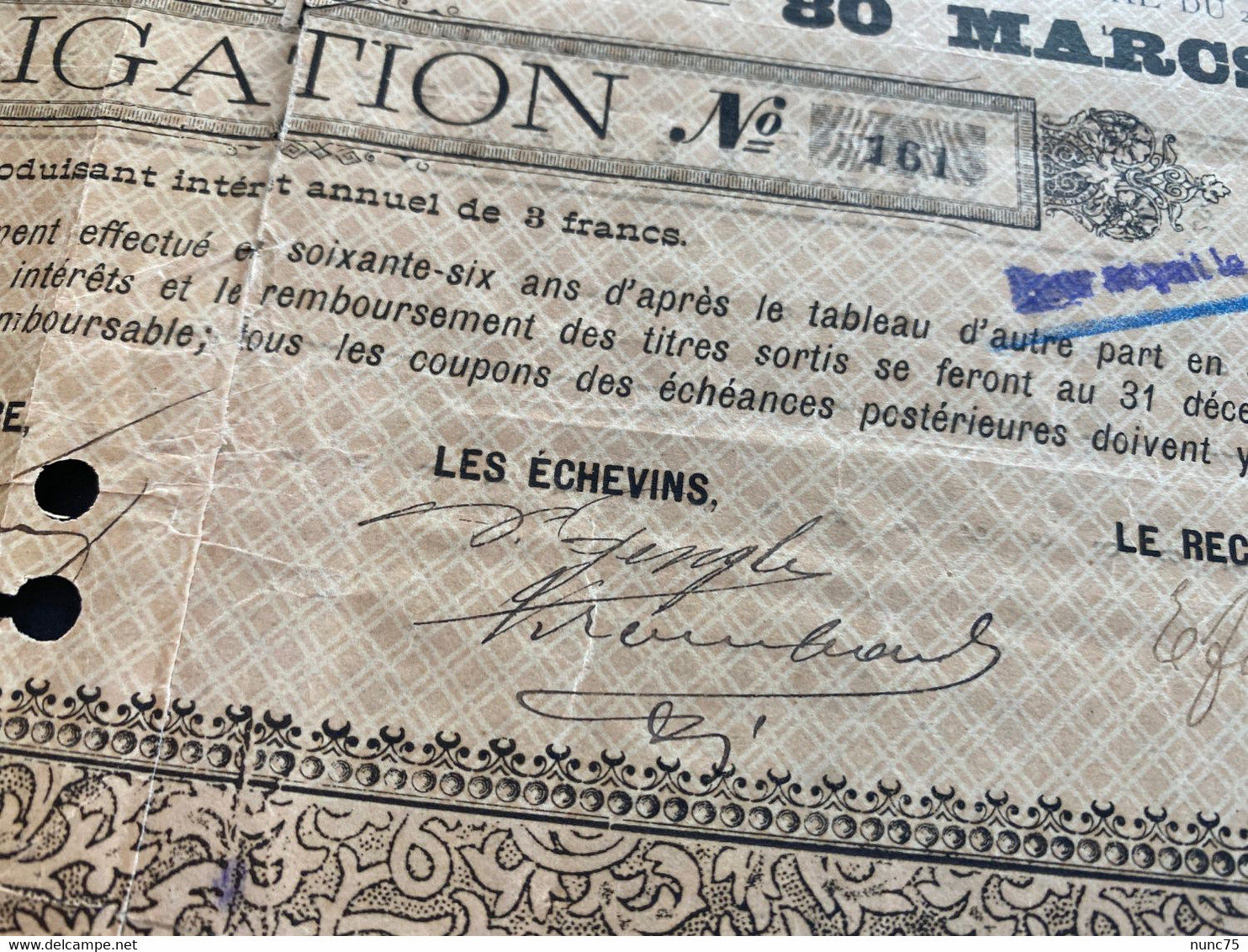 NEW ••• ETTELBRUCK  - Emprunt 1896 - Action - Obligation - Document - Original - Luxembourg - Ettelbruck
