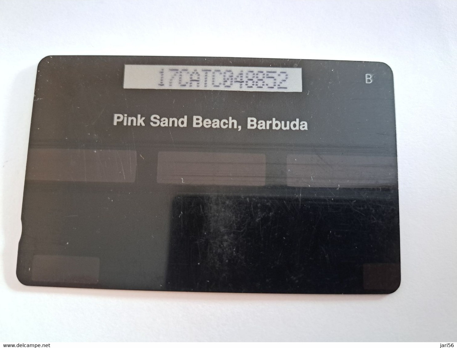ANTIGUA & BARBUDA $ 20  BARBUDA PINK SAND BEACH          ANT-17C  CONTROL NR: 17CATC      NEW C&W LOGO **10686** - Antigua Y Barbuda