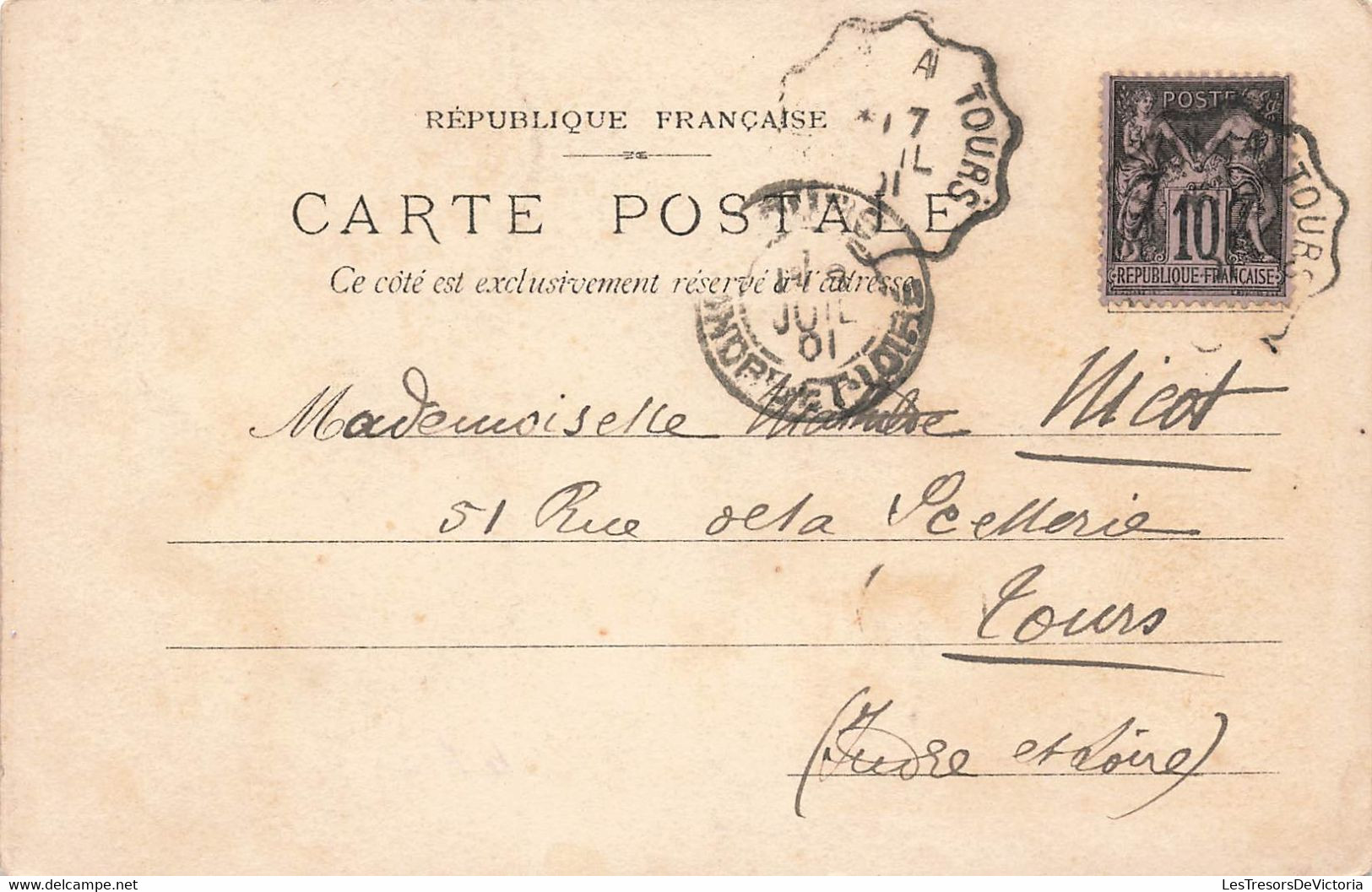 Chemins De Fer D'orleans - Rocamadour Et Monvalent - Carte Précurseur Obliteration Ambulant Tours - 1901 - - Rocamadour