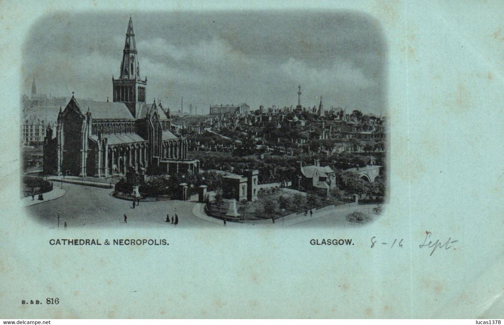 GLASGOW /CATHEDRAL NECROPOLIS /  RARE PRECURSEUR / TBE - Lanarkshire / Glasgow