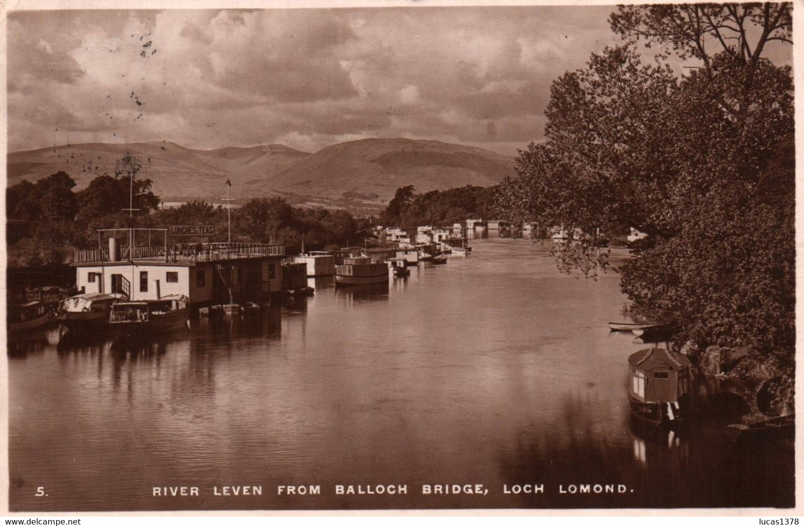 LOCH LOMOND / RIVER LEVEN FROM BALLOCH BRIDGE / - Stirlingshire