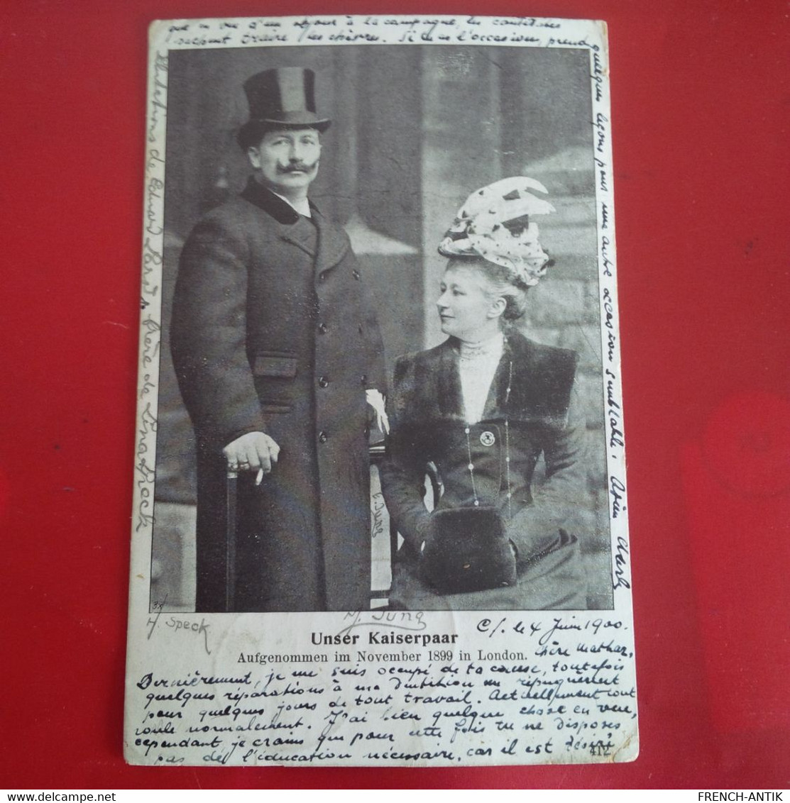 UNSER KAISERPAAR 1899 IN LONDON - Familles Royales