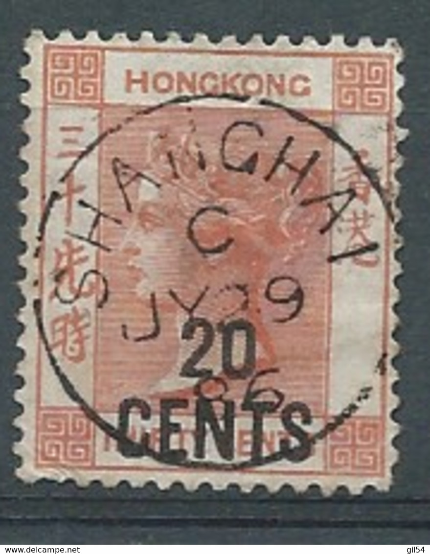 HONG KONG. Victoria   Yvert N° 48 Oblitéré  Shanghai 29/07/1886   -  AVA 31502 - Usati