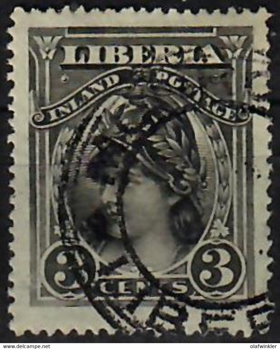 1903 Liberty Sc 94 / SG 209 / YT 74 / Mi 86A Used / Oblitéré / Gestempelt [mu] - Liberia