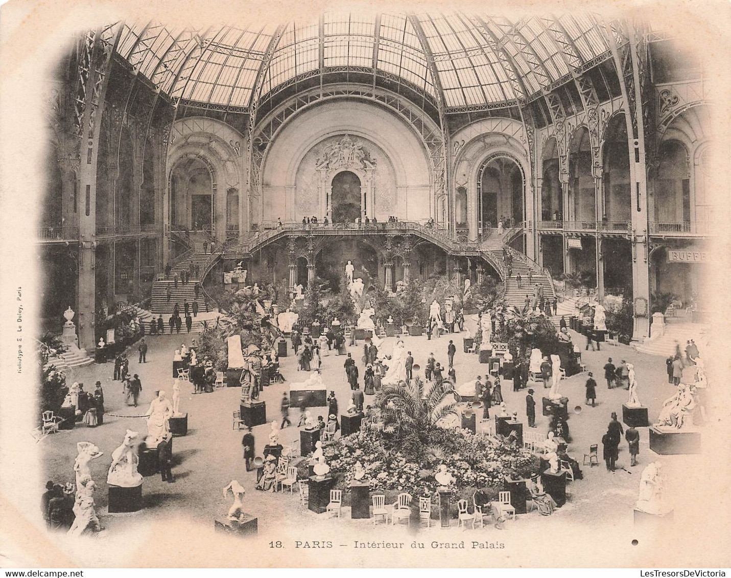 CPA Grand Format 18x14cm - Paris Intérieur Du Grand Palais - La Carte Est En Bon état Mais Poinçonnée (voir Scann) - Sonstige Sehenswürdigkeiten