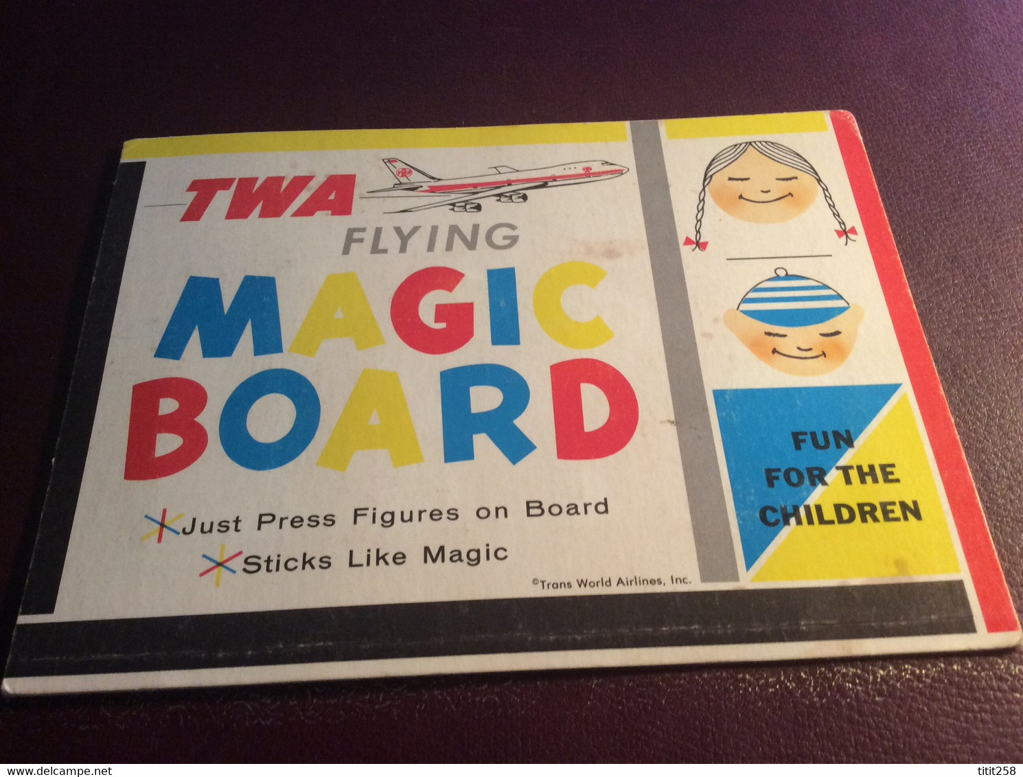 Flying Magic Board . Planche Magic Volante CIE Aviation TWA . Années 60 - Autres & Non Classés