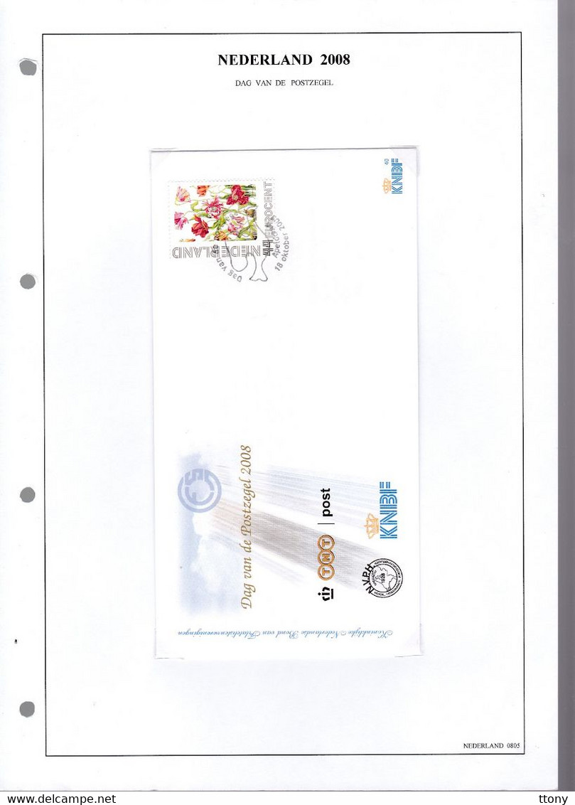 Un lot  Pays -Bas   Nederland  FDC   année 2008 - 2007 - 2005 - 2004 - 2003 - 2002 - 1999 -1998 - 1997 - 1996 - 1995