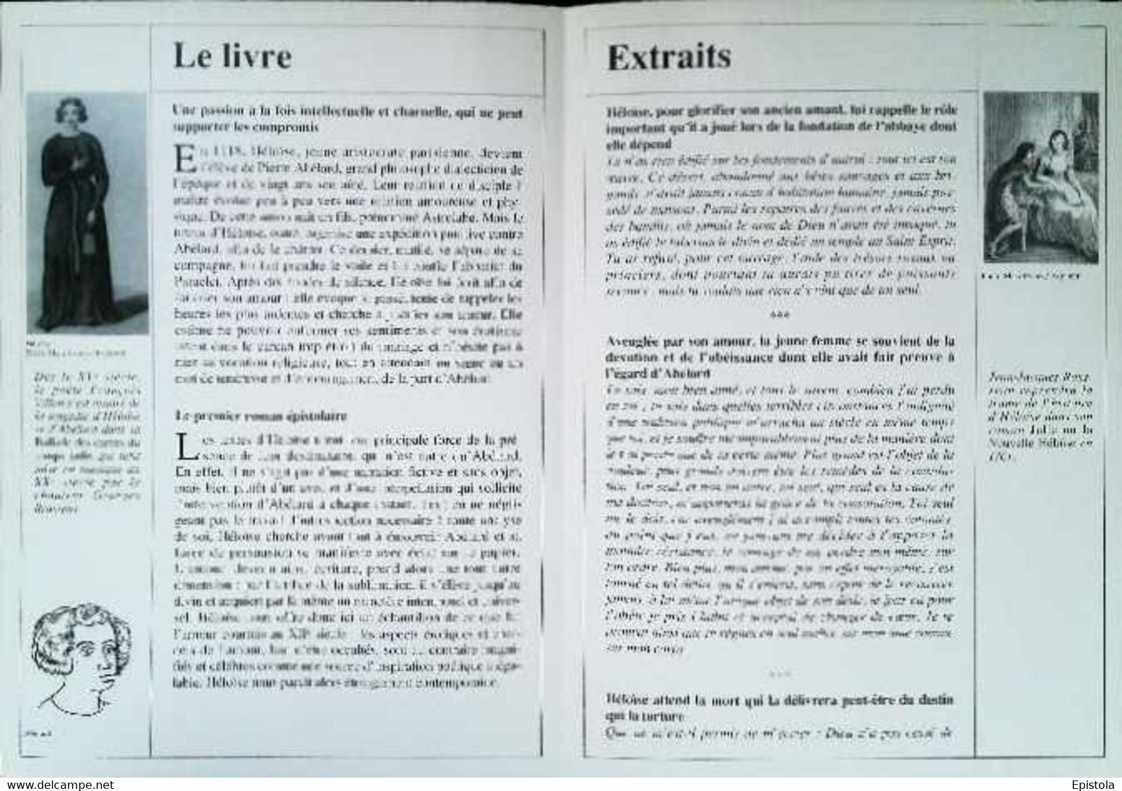 ►   Fiche   Litterature  Héloise Lettre à Abélard  Plume écriture - Learning Cards