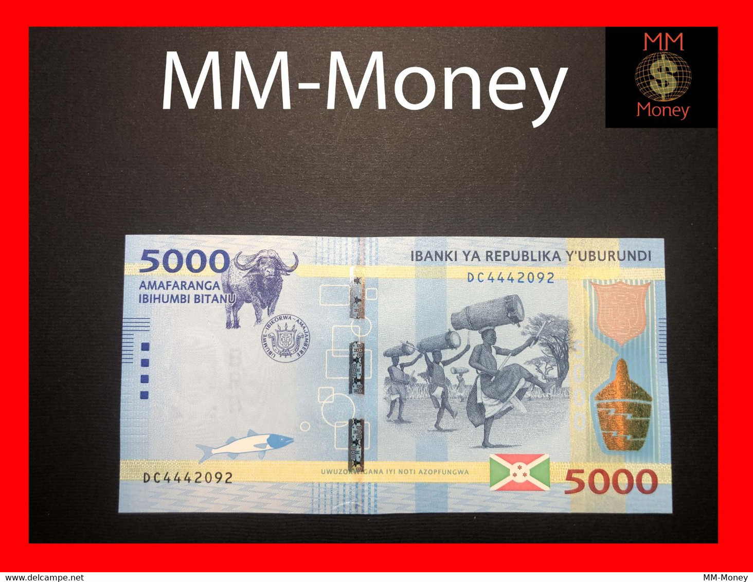 BURUNDI  5.000  5000 Francs 15.1.2015   P. 53     UNC - Burundi
