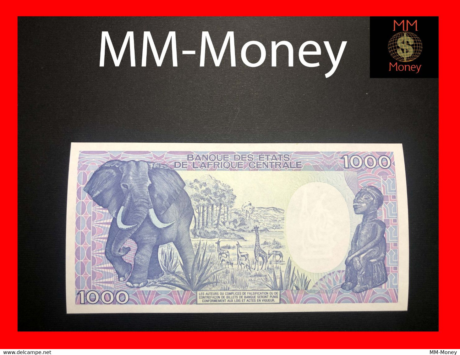 Cameroon - Cameroun   1.000  1000 Francs  1.1.1989  P. 26  "scarce"     UNC      [MM-Money] - Cameroun