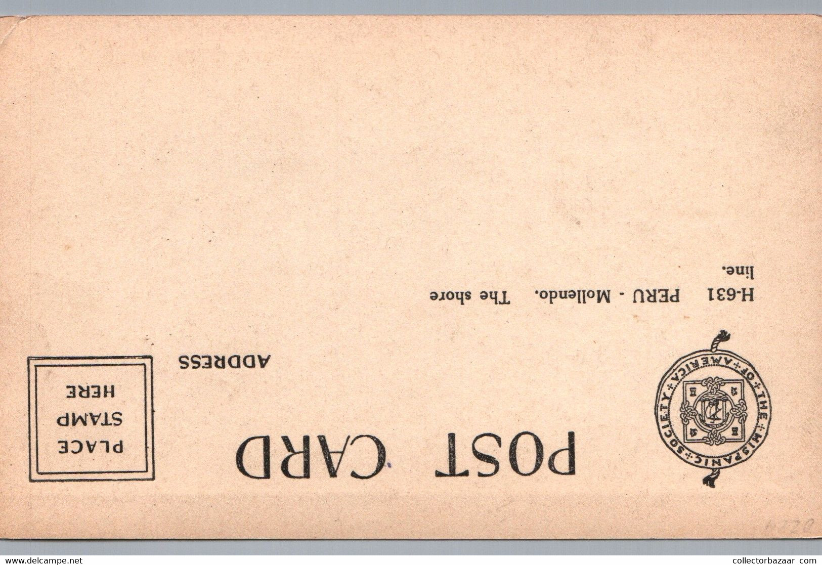 Peru Mollendo Hispanic Society Of America H631 The Shore Line W6-1406 - Peru