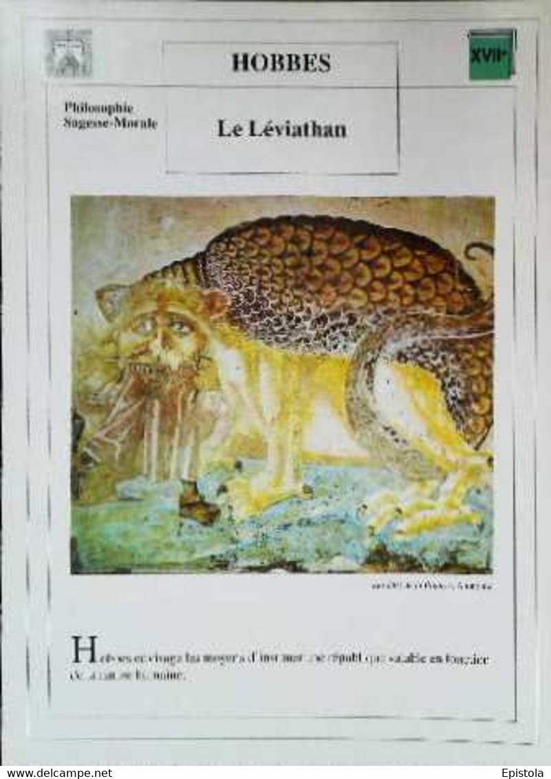 ►   Fiche   Litterature Hobbes Le Leviathan Les Dits De La Bigorre - Learning Cards