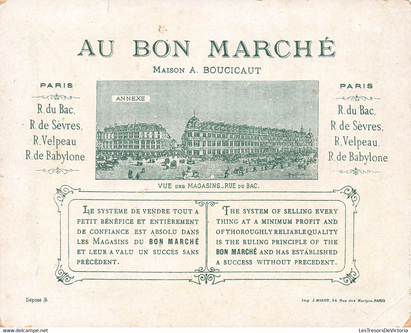 Chromo Au Bon Marché - Palais De L'électricité - Paris - Expo Universelle 1900 - 15x12cm - Au Bon Marché