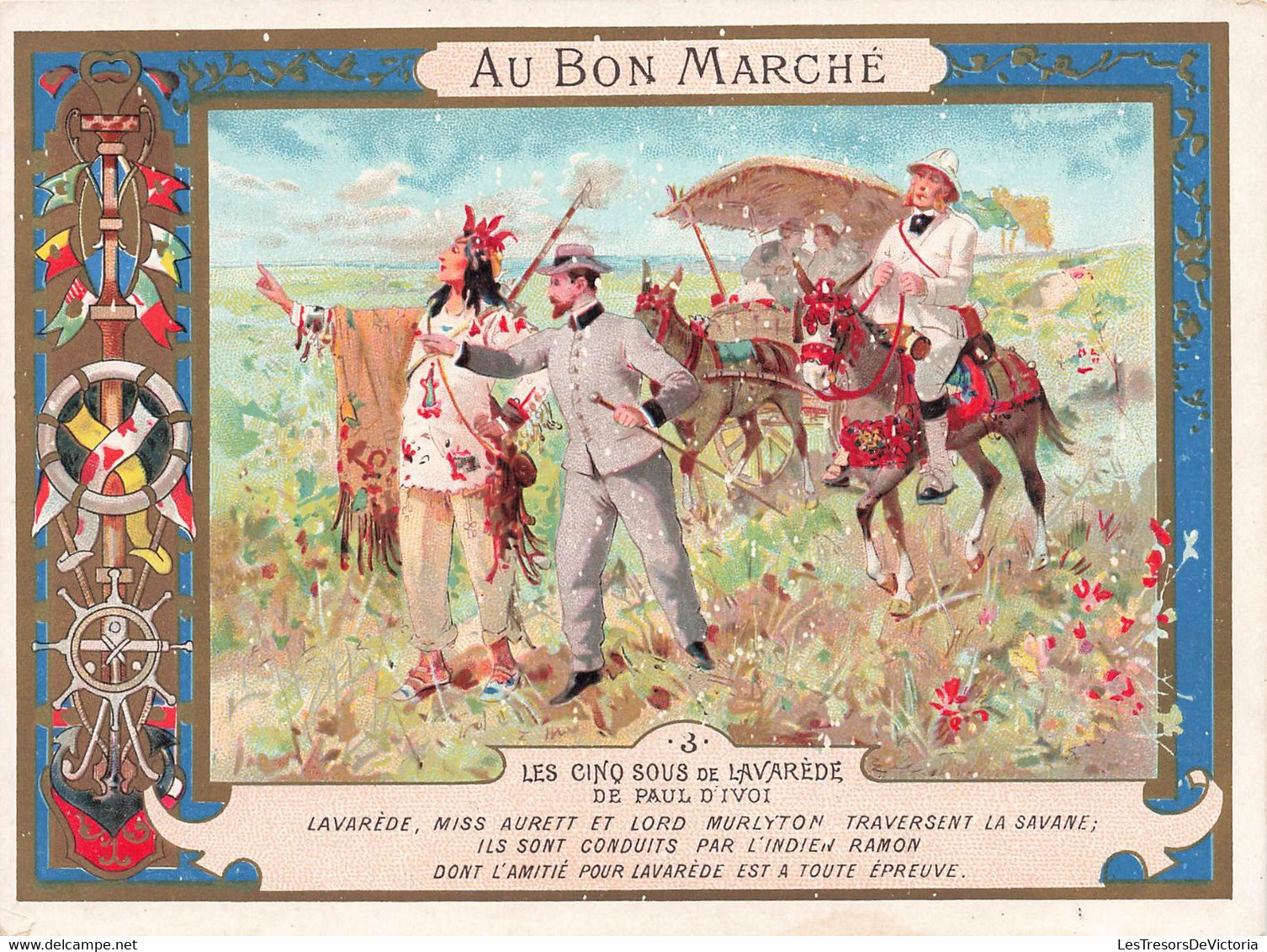 Chromo Au Bon Marché - Les Cinq Sous De Lavarède 3 - Maison A Boucicaut - Exposition Universelle 1900 - Au Bon Marché