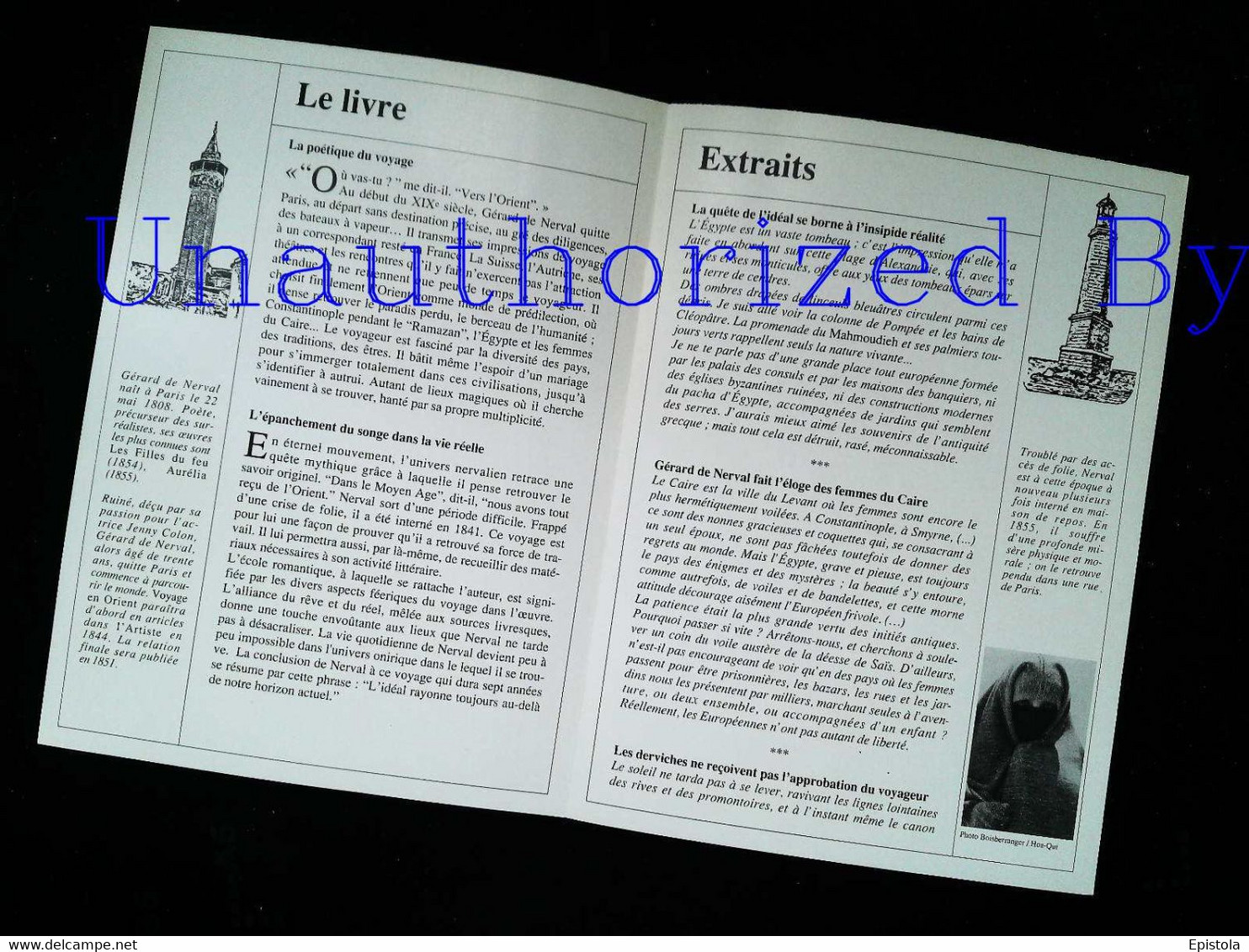 ►   Fiche   Litterature   Gerard De Nerval  Voyage En Orient Mosquée  Suleymaniye - Learning Cards