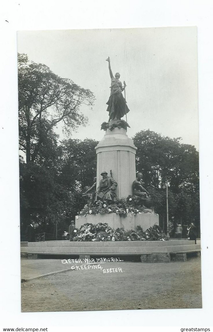 Devon Postcard Exeter War Memorial C.keeping Unused - Exeter