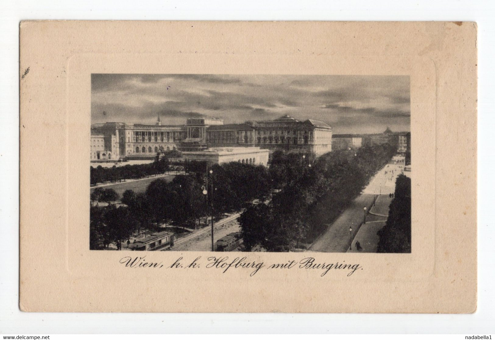 1914. WWI MILITARY CARD SENT FROM VIENNA TO ZAGREB,CROATIA,HOFBURG WITH BURGRING,ILLUSTRATED POSTCARD,USED - Ringstrasse