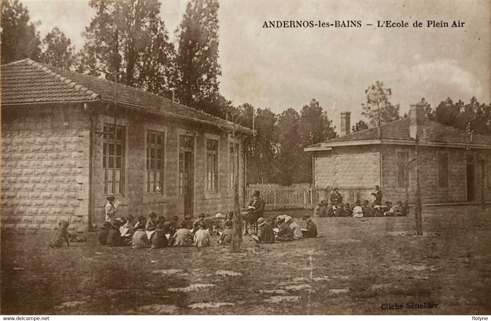 Andernos Les Bains - L’école De Plein Air - Une Classe , élèves En Cours - Andernos-les-Bains