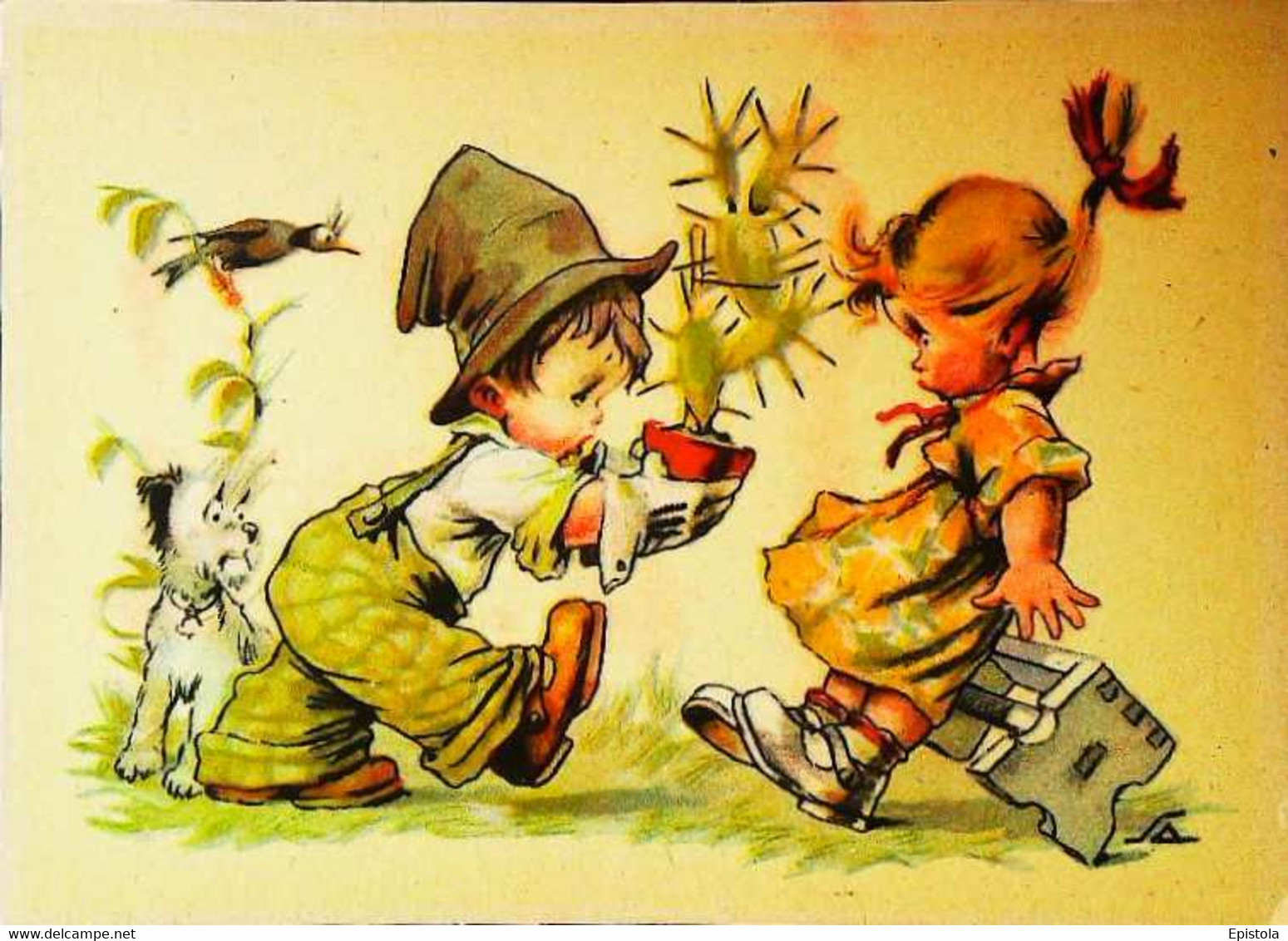 ► Illustration Enfants LE CACTUS 1930/40s (France) - Cactusses