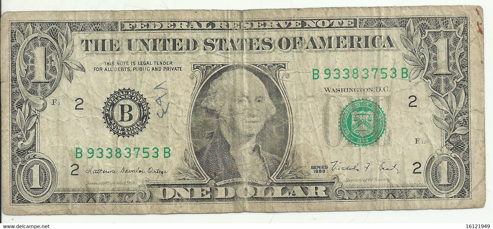 Z120 - ONE DOLLAR SERIE - B  - 1988 - Altri – America