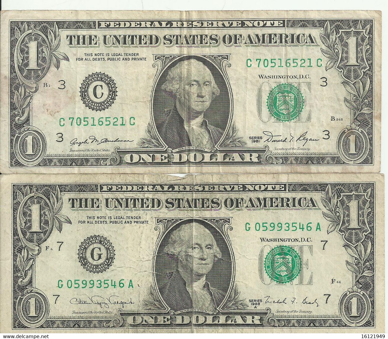 Z121 -COPIA DI  ONE DOLLAR SERIE - C/G  - 1981/88 - Sonstige – Amerika